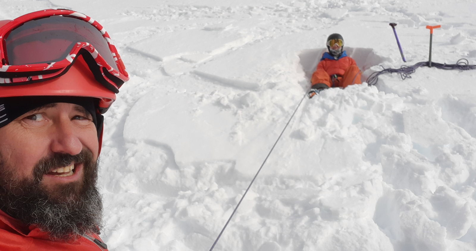 Marek Kuziel - CMC Intro to Ski Mountaneering Course - Day 2 - Anchor training and practice