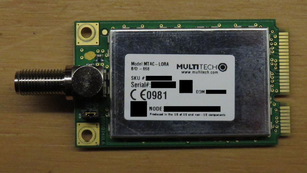 Multitech mCard LoRa 868MHz (`MTAC-LORA-868`)