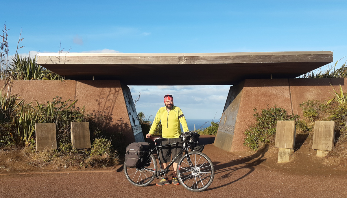 Tour Aotearoa 2020 - Marek Kuziel - At the start of my first bike tour.